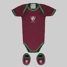 Kit Body do Fluminense + 1 par de Panturas Torcida Baby infantil