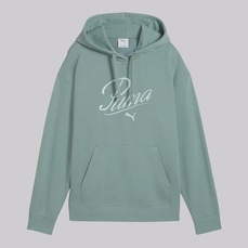Blusão de Moletom Feminino Puma ESS Script com Capuz