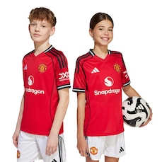 Camisa Manchester United I 25/26 Infantil Adidas