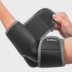 Cotoveleira Compressão Vollo Ajustável em Neoprene Cotovelo Esquerdo/Direito