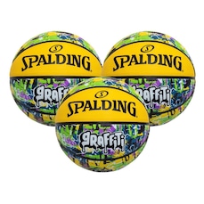 Kit 3 Bolas de Basquete Spalding Graffiti