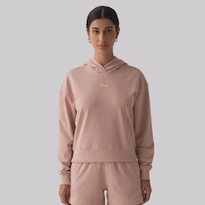 Blusão de Moletom Feminino Fila Basic Classic Light Com Capuz