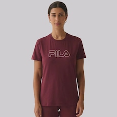 Camiseta Fila Regular Basic Outline Feminina