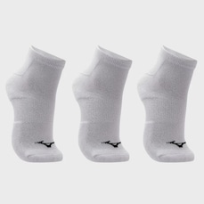 Meia Cano Curto Mizuno Prime - 3 Pares - Unissex