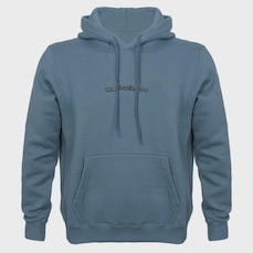 Blusão de Moletom Masculino Quiksilver com Capuz Big Fech Omni Logo Dna