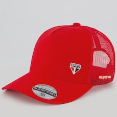 Boné Adulto do São Paulo Trucker Aba Curva