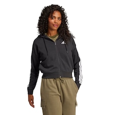 Jaqueta com Capuz Feminina adidas 3 Stripes