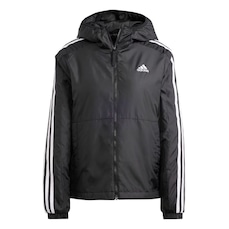 Jaqueta com Capuz Feminina adidas Insulated Ess 3 Stripes