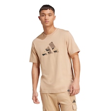 Camiseta Masculina Adidas com logotipo Camo