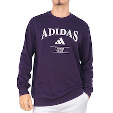 Blusão Masculino adidas Sem Capuz Heritage Graphic Tennis Crew