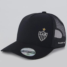 Boné Adulto do Atlético Mineiro Supercap Trucker Americano Aba Curva