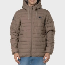 Jaqueta Masculina Quiksilver com Capuz Puffer Scaly Hood Fossil