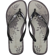 Chinelo Guarujá Florido Tira Fina Feminino