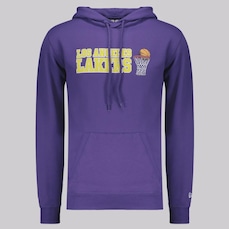 Blusão de Moletom New Era NBA Los Angeles Lakers Core