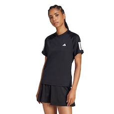 Camiseta Feminina adidas Club 3 Listras