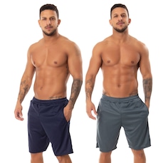 Kit 2 Bermudas Helanca Esportiva Fristyle com Bolso Masculina