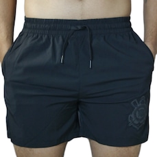 Bermuda do Corinthians All Black Bordado Coimbra Masculina