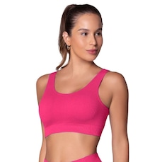 Top Selene Canelado Sem Costura Feminino