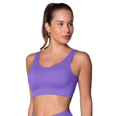 Top Selene Canelado Sem Costura Feminino