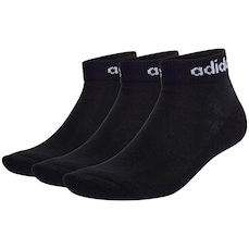 Meia Masculina Adidas Linear Ankle 3 Pares