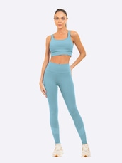 Calça Legging Feminina Manly Recortes em Tule