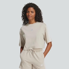 Camiseta Cropped adidas 3S Feminina