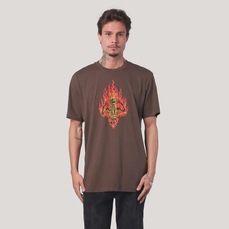 Camiseta Regular MCD Caveira Em Chamas Masculino