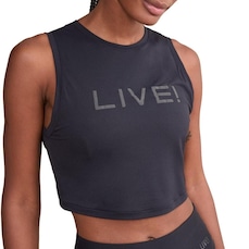 Camiseta Regata Cropped Live Comfort Feminina