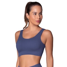 Top Selene Canelado sem Costura Feminino