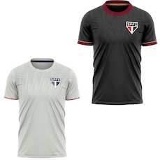 Kit 2 Camisas do São Paulo Enlace + Mistura Braziline Masculino