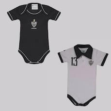 Body Atlético Mineiro FutFanatics - 2 Unidades - Infantil