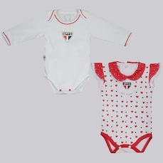 Body São Paulo Heart e Shield FutFanatics - 2 Unidades - Infantil