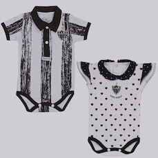 Body Atlético Mineiro FutFanatics - 2 Unidades - Infantil