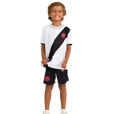 Conjunto Vasco da Gama Mini Craque Cruz De Malta Braziline Infantil