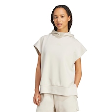 Blusão de Moletom com Capuz sem Mangas Feminino adidas ALL SZN Macio Luxo Solto