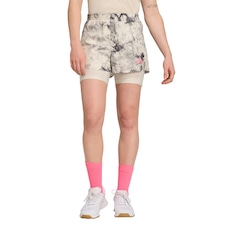 Short 2 Em 1 Feminino adidas Own The Run Spray Dye