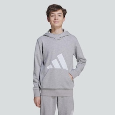 Blusão de Moletom Infantil adidas com Capuz Essentials Big Logo