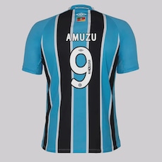 Camisa do Grêmio I 25/26 Umbro 9 Amuzu Masculina