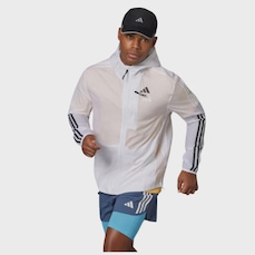 Jaqueta Masculina adidas com Capuz Own The Run 3 Listras