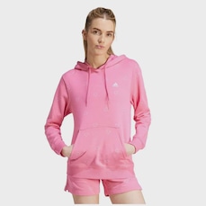 Blusão de Moletom Feminino adidas com Capuz Monograma