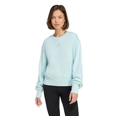 Blusão de Moletom Regular Feminino Adidas ALL SZN