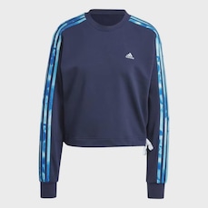 Blusão de Moletom Feminino adidas All Over Print