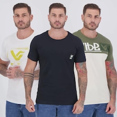 Camiseta Vibe - 3 Unidades - Masculina