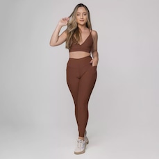 Conjunto Fitness Legging e Top 3 em 1 Feminino