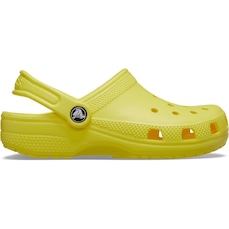 Sandália Crocs Classic Clog Kidst Cyber Yellow - Unissex