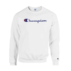 Blusão de Moletom Champion Felpado Gola Careca Fleece Masculino