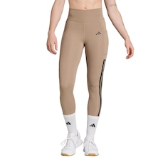 Calça Legging de Comprimento Total Feminino Adidas Optime Três Listras