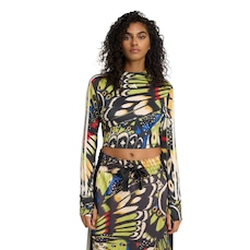 Camiseta Feminina adidas Manga Longa X Farm Rio Longsleeve