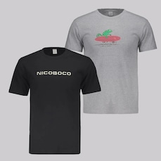 Kit 2 Camisetas Nicoboco Masculinas