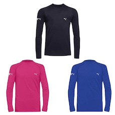 Kit 3 Camisas Térmicas Puma UV50+ Manga Longa Infantil